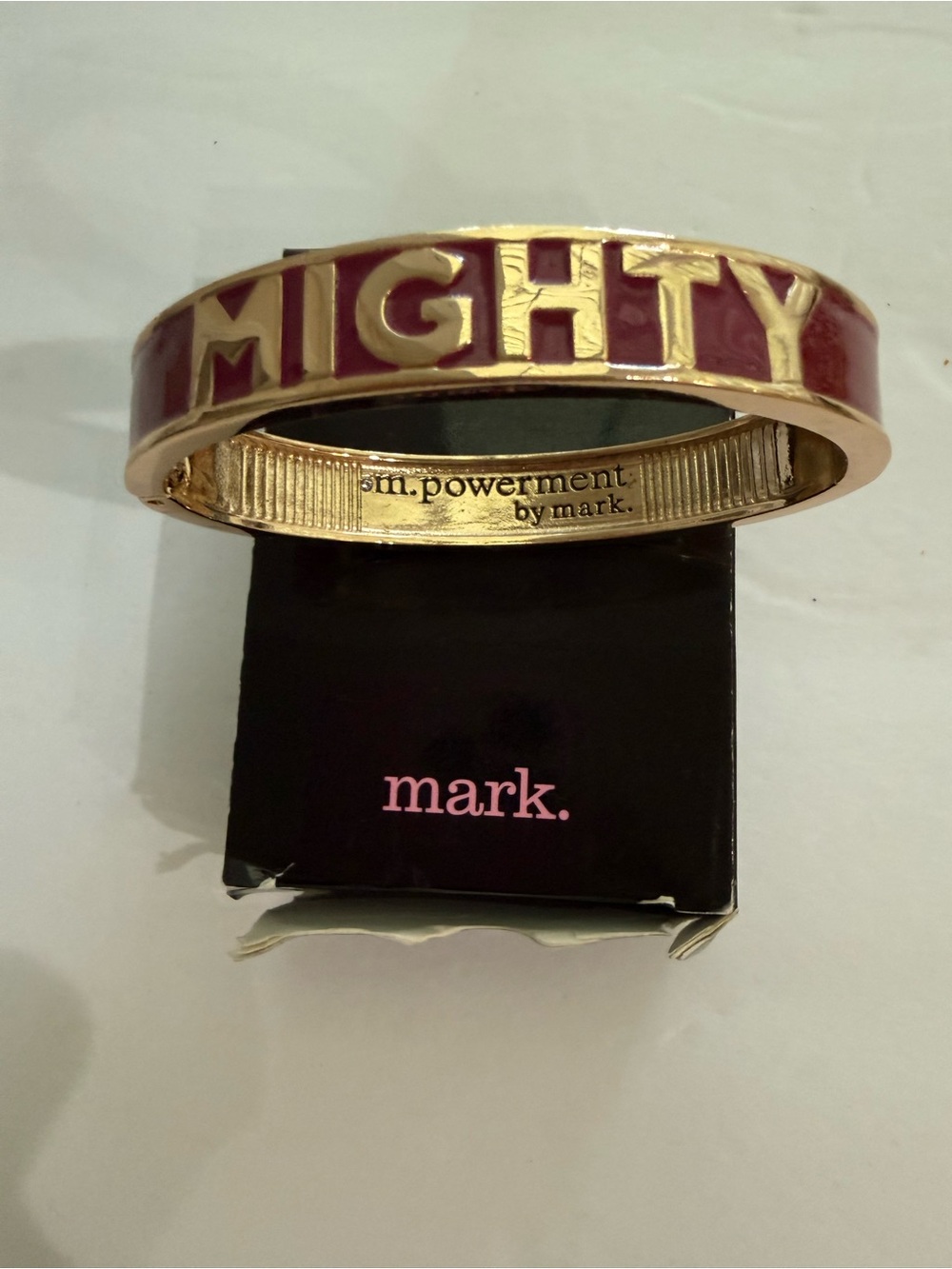 Mark Bracelet “MIGHTY PRETTY M. EMPOWERMENT” Pink Purple Gold